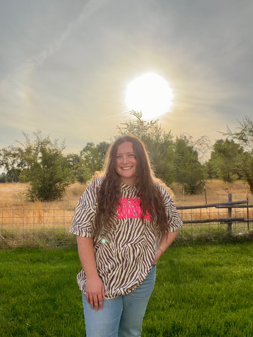 Unicorn Ranch Zebra Tee