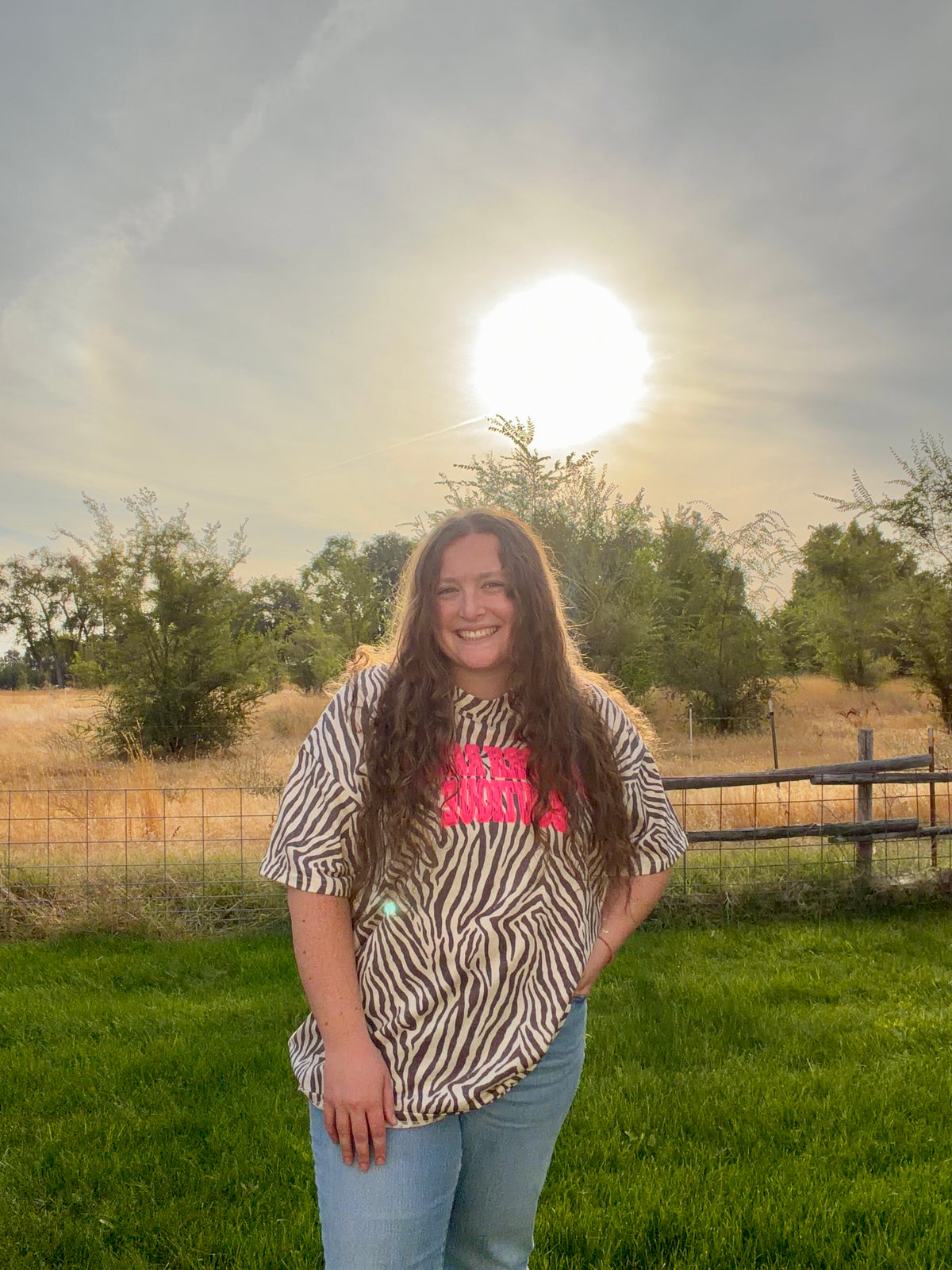 Unicorn Ranch Zebra Tee