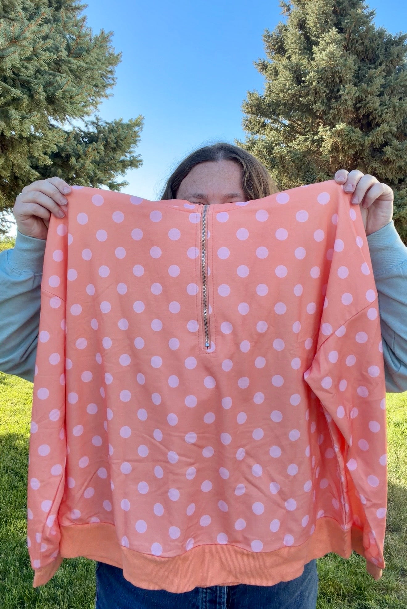 Polka Dot Qtr Zip