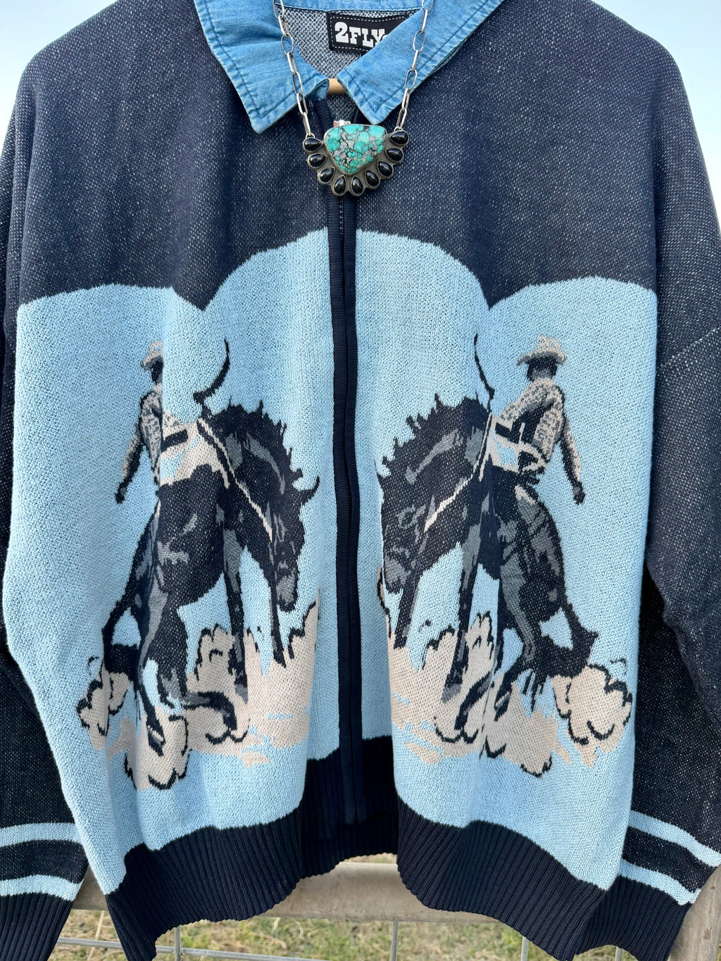 Bronc Blues Zip Up