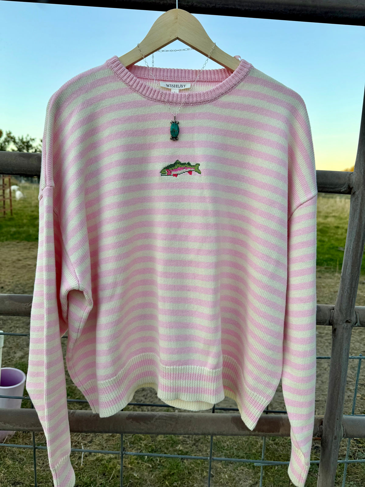 Pink Fish Sweater