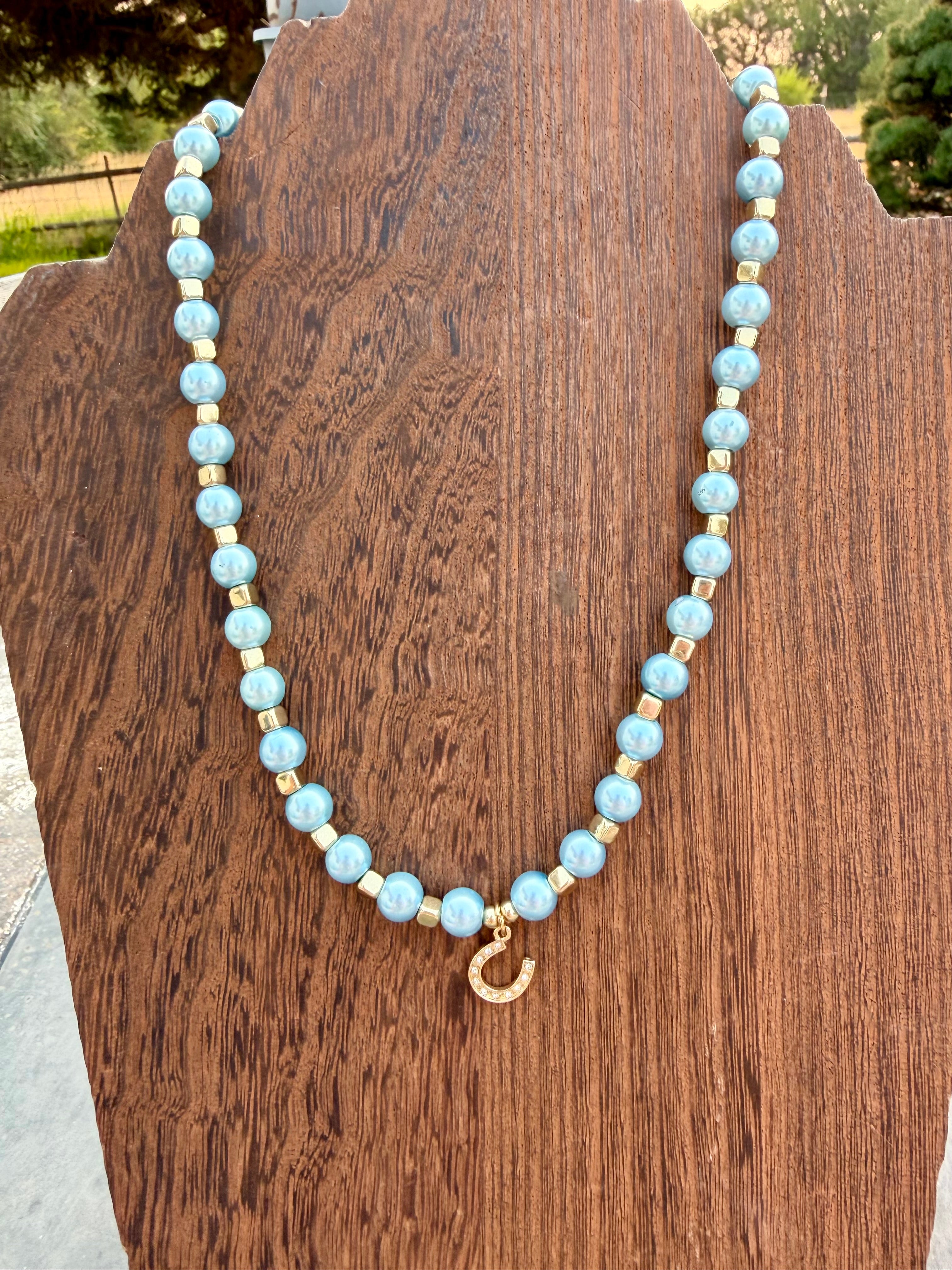 Golden Horseshoe Necklace