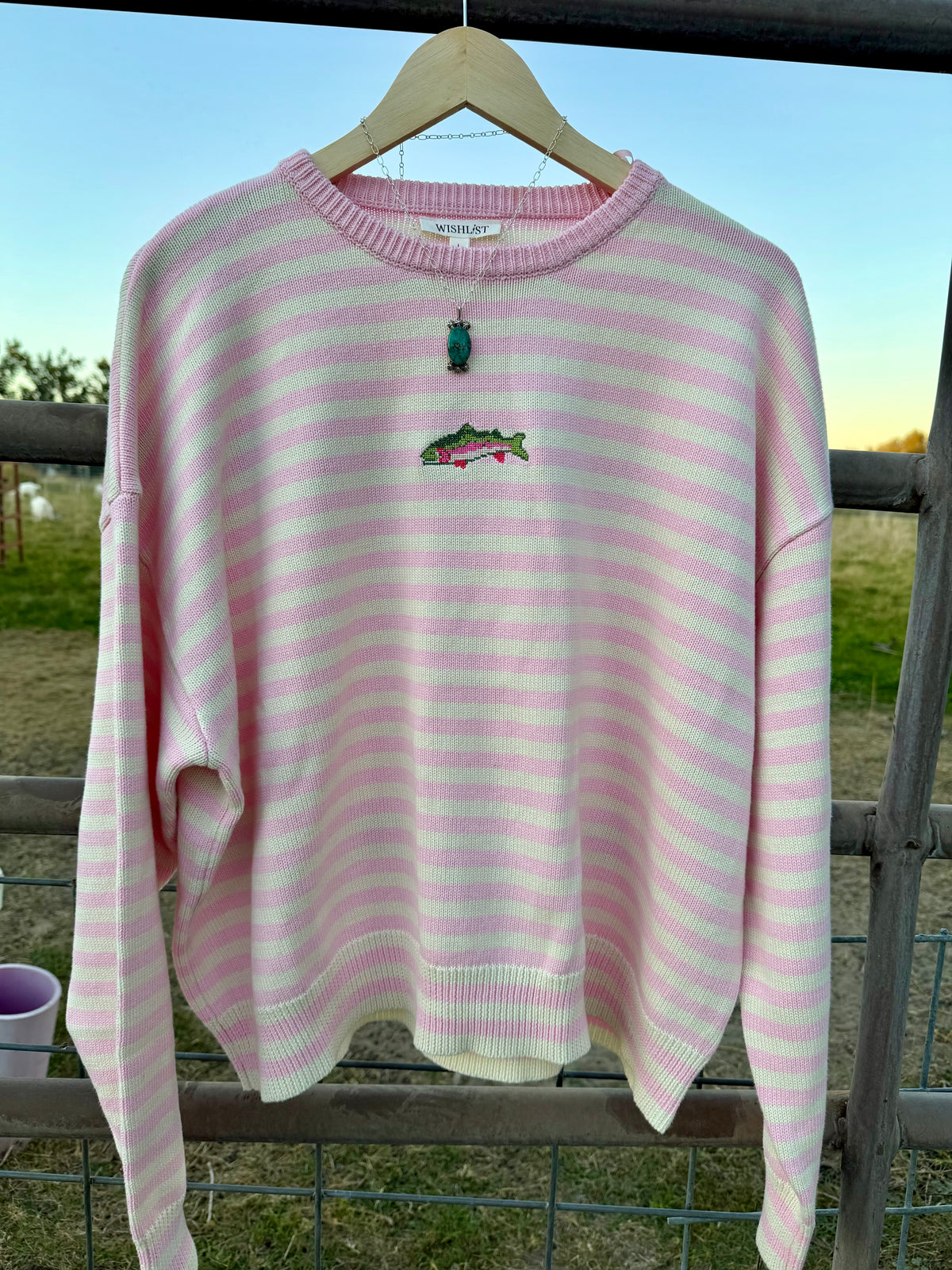 Pink Fish Sweater